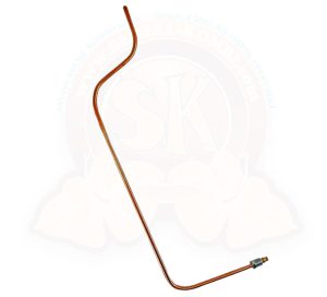 Fuel line, metal, 6mm, between tank and fuel pump 1200cc 25/30hp