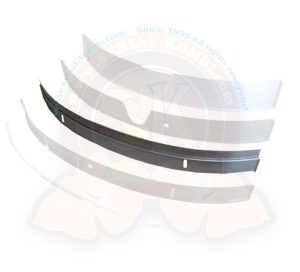 Frontblech unten außen mit Stoßkante, 18cm hoch, 1950-7/1958