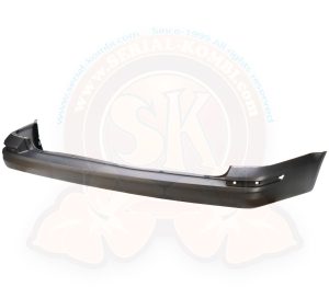 Rear bumper, T6 9/2015- with tailgate, textured satin grey black, with TÜV certification