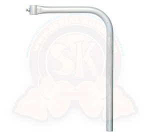 Tischbein, außen Ø Tischbein 3.5cm, innen Ø Tischaufnahme 3.5cm, Höhe 64cm, Länge 45cm, Westfalia, 8/1973-7/1979