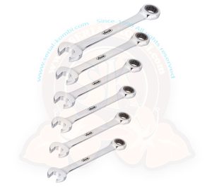 Ratschen-Ring-Maulschlüssel Set, SW 14, SW 15, SW 16, SW 17, SW 18 und SW 19, VIGOR