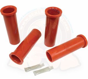 Tragarmbuchsen aus Urethan, zum ersetzen der Nadellager an Vorderachse, 8/1967-7/1979 4 St. außen Ø 56mm, innen Ø 50/43mm