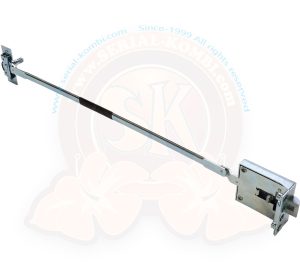 Mechanismus Kabinentür, komplett, links, 1950-12/1960