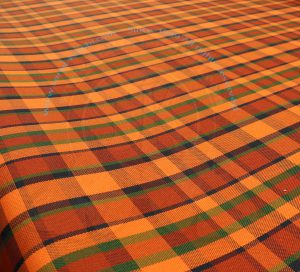 Westfalia seat cloth material, backed fabric, red/orange, code 46, width 150cm, sold per metre