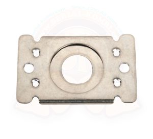 Piastra in inox per clip di fissaggio in posizione chiusa del tavolo Multivan T4 9/1990-6/2003