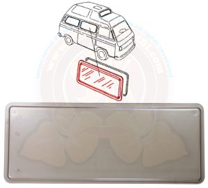 Thermo window sliding door, double glazed plexiglass, bronze, Westfalia Joker, 8/1984-7/1992 1053x430mm