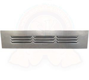 Tôle de réparation d'ouïe d'aération moteur, 9 ouïes, pick-up simple ou double cabine 8/1966-7/1967