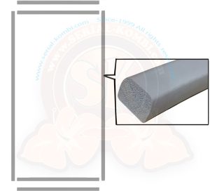 Joints porte latérale, pick up double cabine, en caoutchouc souple gris comme en origine 8/1967-7/1979