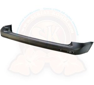 Pare-chocs arrière T5 6/2012-8/2015, T6 avec porte battante arrière, Structuré Gris noir satiné - Certification TÜV