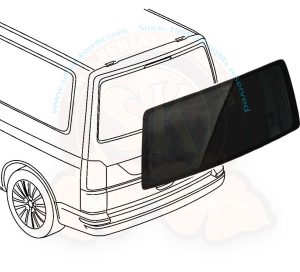 Vetro fumé (82-86%) per portellone posteriore, per modello furgonato o vetrato, 1544x562mm, senza tergicristallo, senza sbrinatore T6 9/2015-