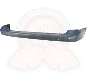 Rear bumper, with holes for parking sensor, T5 4/2003-5/2012, primed ready to paint