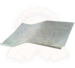 Chapa de reparación, paso de rueda delantero, bajo el asiento derecho, sin predisposición para el cinturón de seguridad, 1950-7/1966