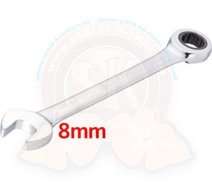 Chiave combinata a cricchetto da 8 mm, lungh. 150 mm VIGOR