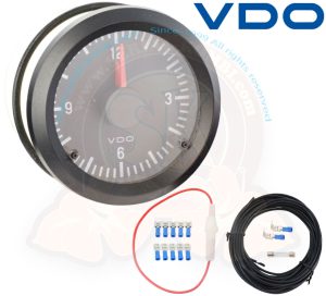 Orologio VDO 52mm con fili di collegamento