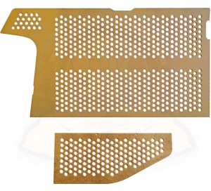 Pannelli per supporto isolamento vano motore, 2 pezzi 1600cc,  8/1967-7/1979