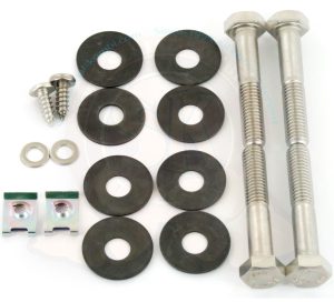 Befestigungskit für Heckabschlussblech, Edelstahl, 1950-7/1967