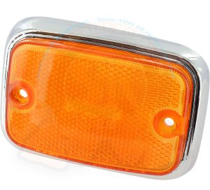 Lente de puerta delantera rodeada cromado 8/1969-7/1979 modelo US