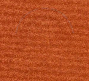 Alfombrilla trasera, moqueta naranja, 160x131cm, Westfalia 8/1973-7/1979