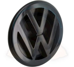 Stemma VW posteriore nero Ø 100mm, 8/1987-7/1992