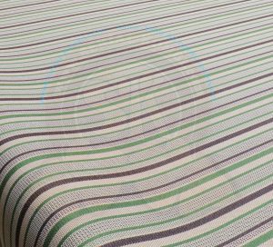 Tela de asiento Westfalia Joker con relleno de espuma ancho 160cm Marrón/Verde 5/1979-7/1992 (metro)