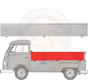 Ridelle gauche, pick-up simple cabine 1952-7/1967