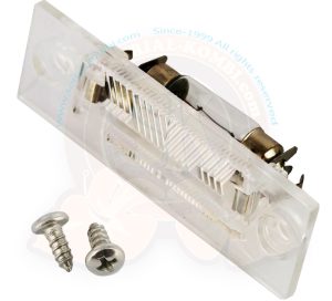 Lente per luce targa T5 4/2003-8/2015 (tutti), T6 9/2015- (con doppie porte posteriori)