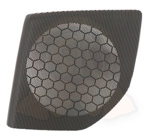 Grille de haut-parleur gauche sur tableau de bord capitonné, Mistral Gris 6EK, T4 5/1998-6/2003