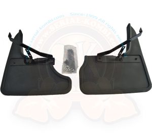 Bavettes pare-boue arrière avec kit de fixation T5 4/2003-8/2015 avec hayon ou double portes, T6 9/2015- avec double portes battantes (la paire)