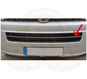 Inserto da applicare in basso sul paraurti anteriore T5 4/2003-11/2009 in primer grigio da verniciare