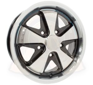 SSP wheel, Fuchs, black and polished, pattern 5x112, size 5.5x15", offset ET20, 8/1970-7/1992