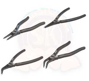 Juego de alicates para circlips VIGOR, punta recta y punta acodada