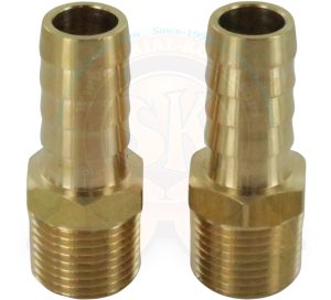 Hose couplings for additional external oil cooler adapter SK117021ADAPT, 3/8" male for 1/2" hoses, per pair
