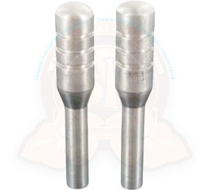 Türknopf zum verriegeln der Vordertür, Aluminium gefräst, 8/1967-7/1979 (paarweise)