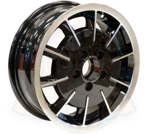 Wheel Gasburner, black / polished, pattern 5x112, size 5.5x15", offset ET20, 8/1970-7/1992