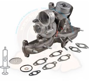 Turbo / Abgaskrümmer mit Dichtungen, T5 4/2003-11/2009 1900ccm TDI, AXC (+ BRR, BRS mit Code PR 7GG)