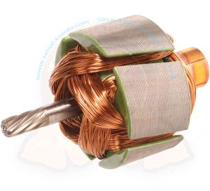 Wiper motor armature, 6 Volts->12 Volts 3/1955-7/1964