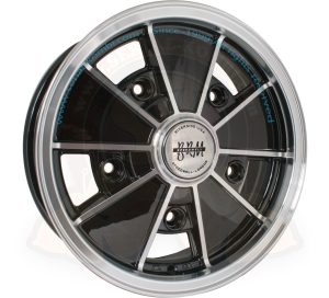 SSP wheel, BRM, black and polished, pattern 5x205, size 5x15", offset ET14, 1950-7/1970
