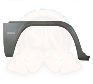 Reparaturblech Kniestück Außenhaut, ohne Stufe, 8/1971-7/1979 rechts