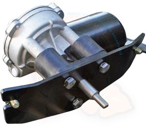 Wiper motor 12 Volts single speed with self park function, complete with bracket 3/1955-7/1964