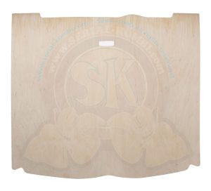 Revestimiento interior del techo de la cabina delantera, panel de abedul de 4 mm, Westfalia 8/1967-7/1973