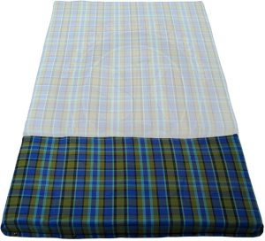 Bezug für Matratze Aufstelldach, 64x116x5cm, blau/grün kariert, Westfalia 8/1973-7/1979