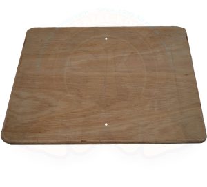 Sitzbrett für Westfalia Hocker, 12mm mit abgerundeten Ecken und 2 Schraubenlöchern, wie original, 8/1972-7/1979