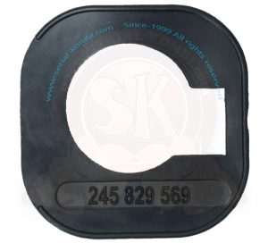 Dichtung Unterlage Tresorklappengriff, Pritsche oder Doka, groß, 5/1979-7/1992