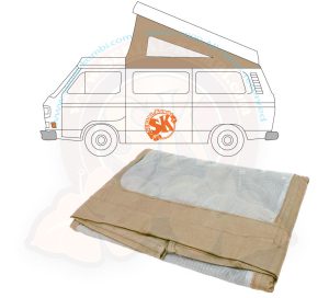 Toile de toit Westfalia, T3 8/1983-7/1992, 3 fenêtres, spécifications SERIAL-Kombi - Beige