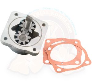 Pompe à huile avec pignon de 21mm (STD) pour arbre à cames 3 rivets et carter petits conduits avec goujons en 6mm, 1200cc-1500cc 8/1959-7/1967