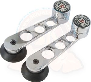 Window winder handle stainless steel, Wolfsburg, 8/1967-7/1992 (per pair)