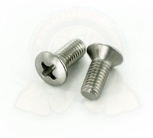 Viti inox M5x13 per fissaggio serratura porta anteriore 1950-12/1963 (la coppia)