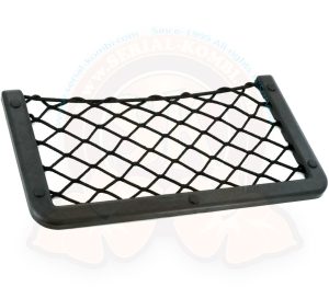 Filet de rangement vide-poche sur cadre plastique 32x16,9cm Noir