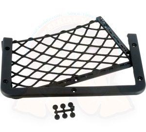 Filet de rangement vide-poche sur cadre plastique 30.2x16.9cm, noir, compatible cadre aluminium SK101684