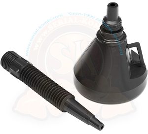 Embudo con filtro y flexible